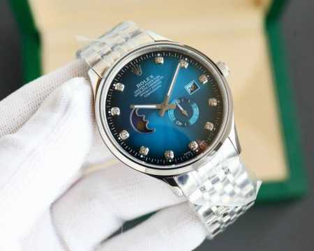 White - Gold Steel Bracelet + 20 Rolex. Datejust Series Features A Sleek 2-Hand - Click Image to Close