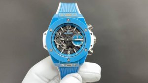 Today's recommendation: Hublot's King of Ceramic Tiffany Blue 42mm 1280 Chronogr