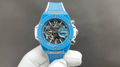 Today's recommendation: Hublot's King of Ceramic Tiffany Blue 42mm 1280 Chronogr