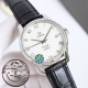 White leather, rose leather, steel strap, 50mm. Omega De Ville series with Co-Ax