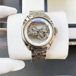 Leather And Steel Cartier - Cartier New Blue Balloon Key Series Men's Mechanical