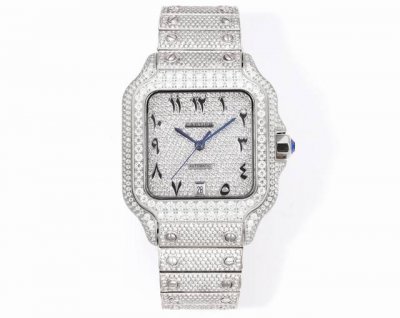 Sj produces F4 genuine moissanite! Cartier Df1 Santos series starry sky series i