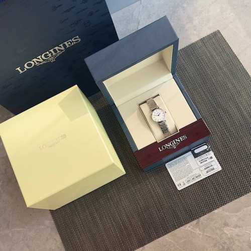 With Warranty Card, White Dial With Engraved Hour Markers! Ultra-Thin Longines J