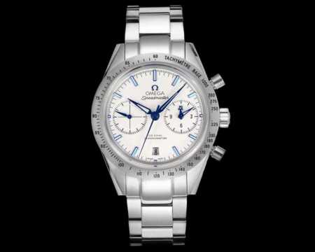 Sj Leather Strap White Gold Steel Strap White Gold Steel Strap 2470 Tvs Omega Sp - Click Image to Close