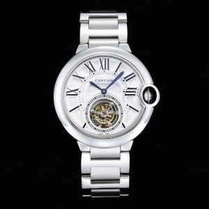 Uf The latest version of the 2025 Cartier 42 Tourbillon Blue Balloon men's watch