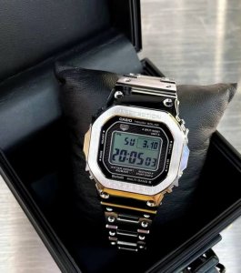 Shipping photos, finally shipped! Little silver brick, silver Gmw-B5000D-1Jfb50
