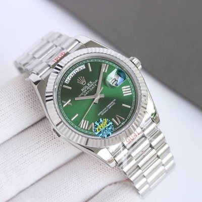 White and gold case Ew Rolex Datejust 40 1 Sapphire crystal, 2.5x calendar magni