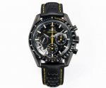 Tw The dial of Omega Speedmaster Dark Side of the Moon "Apollo 8" is carved to i