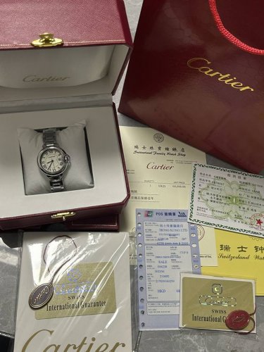 Full Set Packaging! Cartier Blue Balloon 33 Size Classic Model, 80 Welfare