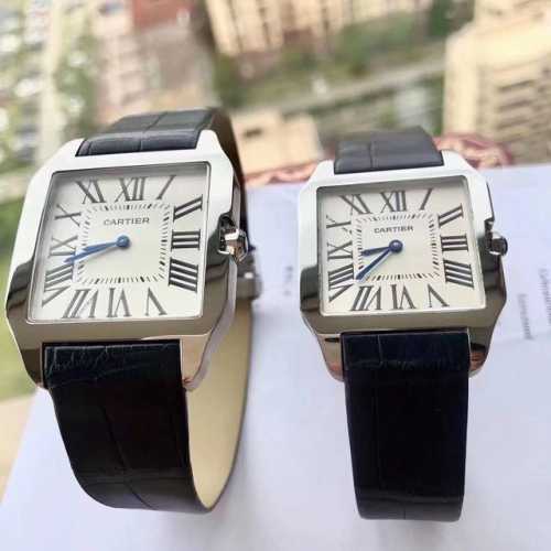 Santos Series W2009251 Women's Swiss Quartz Watch, three-code matching, dial dia