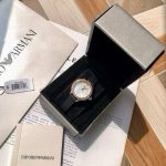 New arrival! Original Armani quartz women's watch, Ar11598, mother-of-pearl dia