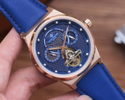 White Case, Rose Gold Case Men's Favorite Multifunctional Watch Latest: Patek Ph