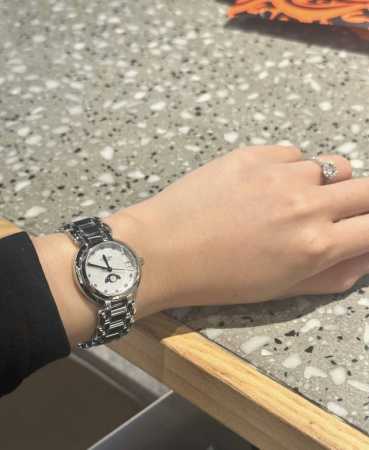 Kl Coke Factory P Longines Elegant Series Heart Moon Women's Watch Bright Heart - Click Image to Close