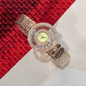 Chopard's latest Happy Diamonds series watch, featuring a sapphire crystal, Swi