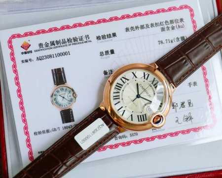 Cartier's 18K gold Blue Balloon watch, men's, 42mm mechanical, has arrived. It f - Click Image to Close