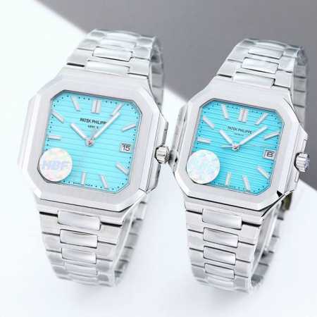 white case, rose case 2150 Hbf Factory Patek Philippe time adjustment and stop - Click Image to Close