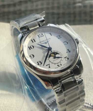 Longines Master Collection Automatic Mechanical Movement Four-Hand Moon Phase Me - Click Image to Close