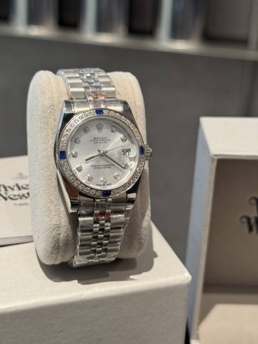 Rolex Datejust Classic Women's Solid Steel Bracelet - Original Press Buckle Imp