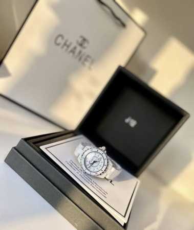 Chanel J12 H5698 White Ceramic Quartz Women's Watch Ordered today for Mother's D - Click Image to Close