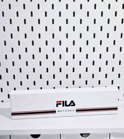 Fila genuine watch, quartz movement, silicone strap, black dial, unisex, trendy - Click Image to Close