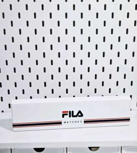 Fila genuine watch, quartz movement, silicone strap, black dial, unisex, trendy