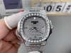 Dw V2 upgraded Patek Philippe Nautilus full diamond real shot 571910G-010