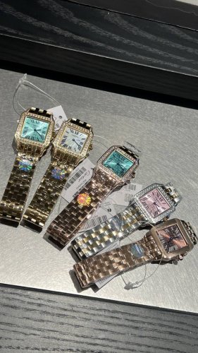 White Gold Diamond 20 Cartier Vintage Santos Series Medium Size: Width 26mm Len