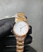 Dw Women's Quartz Watch, brand new white dial, rose gold, butterfly clasp, 30M w
