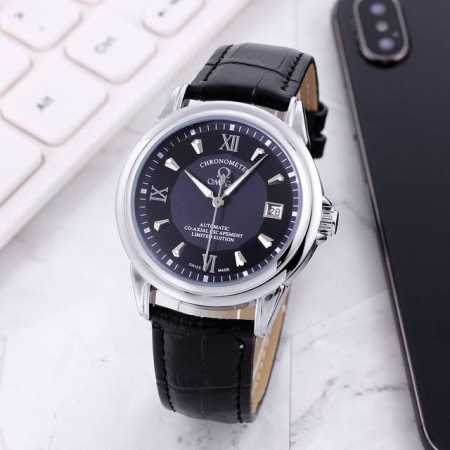 Gold + 5 European Omega Omega Elegant Men's Watch, Automatic Mechanical Movement - Click Image to Close