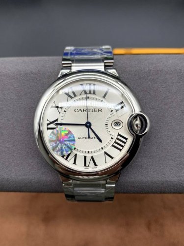 Cartier Blue Balloon 42mm white dial, fully automatic mechanical watch, Swiss m