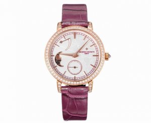 The Vacheron Constantin Tradition Moon Phase watch is equipped with a 36mm diam
