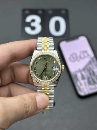 Gs 31mm Rolex Datejust green gold watch, real photos of the shipment! DDD - Click Image to Close