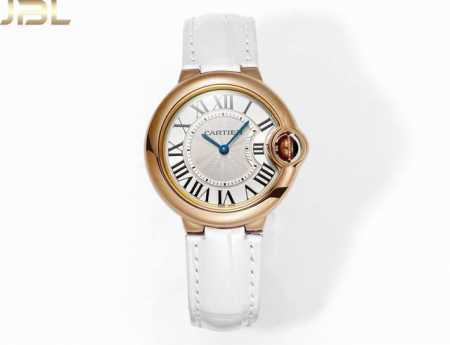 Quartz! Affordable Version With American Alligator Leather Strap And Gold-Plated - Click Image to Close