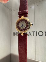 A beautiful vintage Cartier Must Be watch, I love it to the core As soon as I go