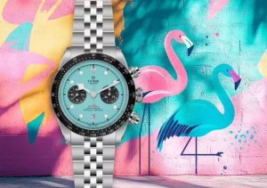 Tudor Bla Bay Chrono stainless steel watch! The dial is meticulously carved with