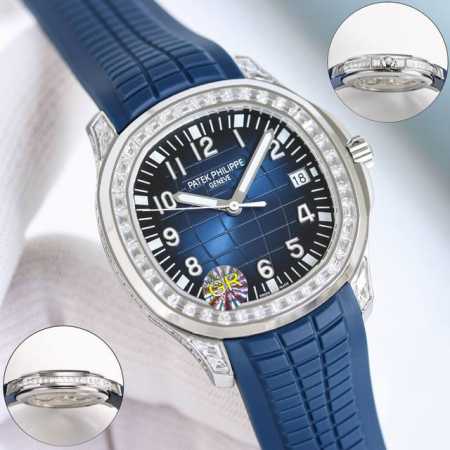 Patek Philippe 5167 300G white gold large T square diamond watch, full T square - Click Image to Close