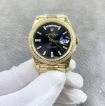 Rolex Day-Date Series M228239-0005 Watch, Black Candy! V6 version equipped with