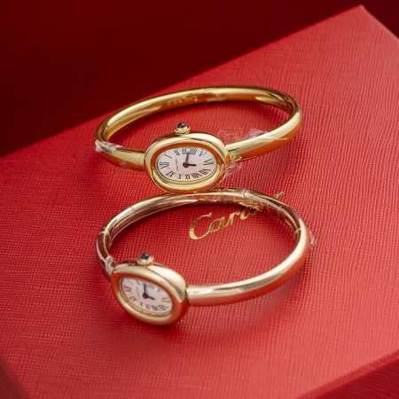 Swiss imported quartz movement. Stainless steel case with gold plating, silver- - Click Image to Close