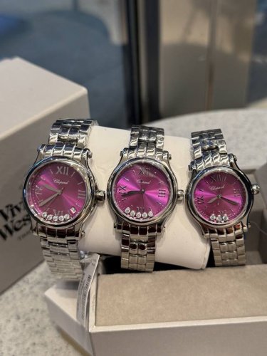 Sizes 30, 33, and 36 available. Chopard Happy Diamonds, a watch that dances, shi