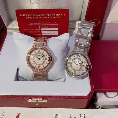 New New Cartier Blue Balloon Series! Single Row Of Diamonds, Four Corners Of The