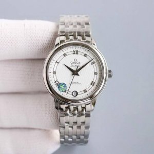 Mks Omega De Ville Classic Women's Series watch case measures 32.7 x 9.5, with a