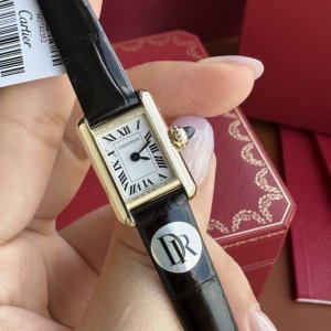 Small and light, the Tank Louis Cartier Miniature watch boasts a 24 x 16.5mm x 6