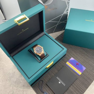 vc Vacheron Constantin Overseas Men's Automatic Mechanical Gold-Plated 18K Ro
