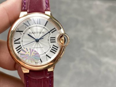Af Cartier Blue Balloon 36Mm Swiss Movement 076