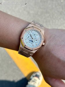 White - Gold Twa-Ap Audemars Piguet Royal Oak Frosted Gold Edition, 41Mm