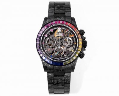 Full Carbon Fiber Customized Rolex DDD. The entire case is made of imported com
