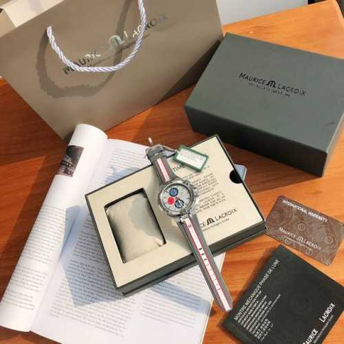 Maurice Lacroix Aikon Series Three-Eye Chronograph Quartz Movement Watch Mahind