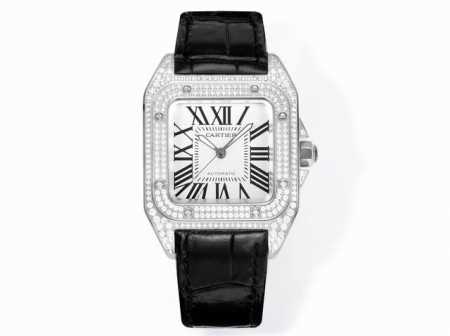 Cartier Santos Ladies' 100th Anniversary Edition is here! [Original Mold Cartie - Click Image to Close