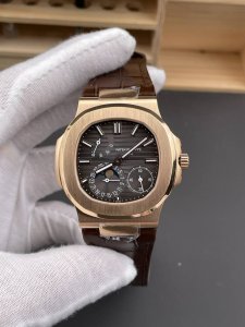 Ppf Nautilus 5712 Rose Gold Black Brown Dial 40mm240 Machine DDD