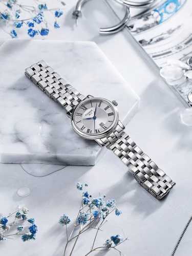 Tissot's new Carson Zhenwo simple dial scale quartz steel strap women's watch T